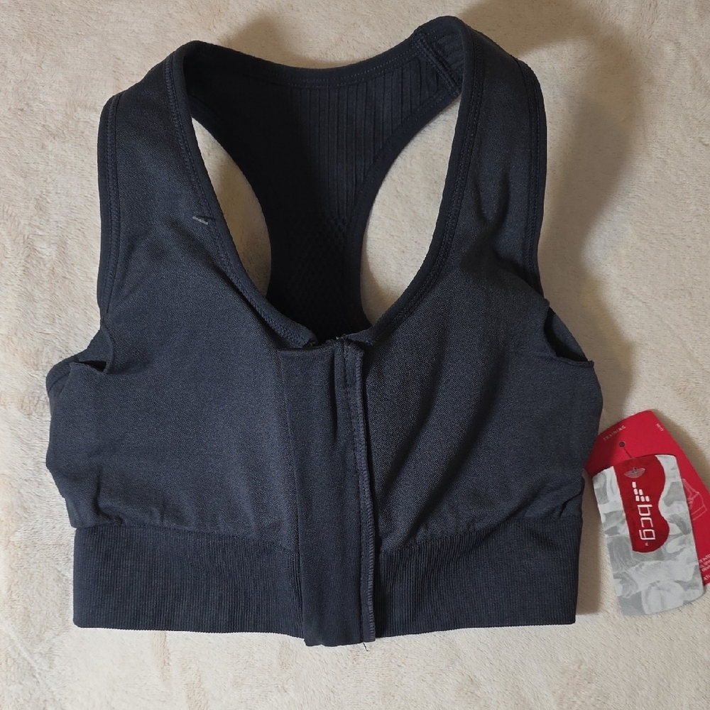 BCG Women's Mid-Impact Black Sports Bra - Picture 10 of 13